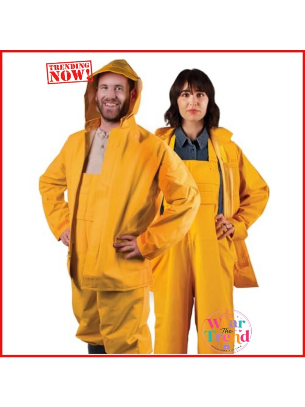 Heavy Duty Polyester Backed Vinyl Laminate Rainsuit Jacket & Overalls